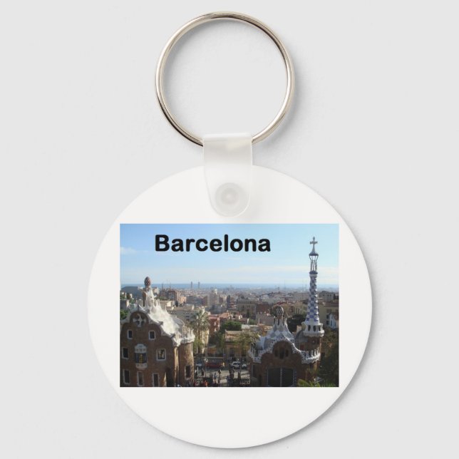 Chaveiro Vista de Barcelona espanha (Rua.K) (Frente)