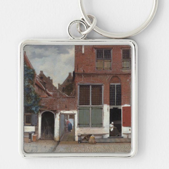 Chaveiro Vista de casas em Delft A Pequena Rua (Frente)