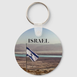 Chaveiro Vista de Masada com Bandeira Israelense