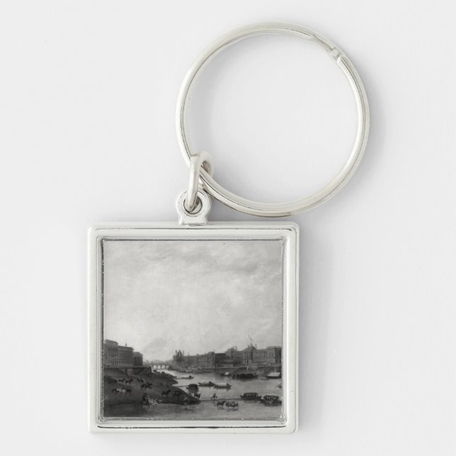 Chaveiro Vista de Paris do Pont-Neuf, c.1800 (Frente)
