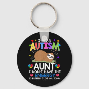 Chaveiro Vista orgulhosamente esta camisa do autismo das pr