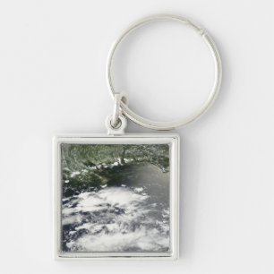 Chaveiro Vista por satélite das fugas de óleo 2