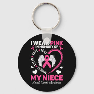 Chaveiro Vista Rosa Em Memória Do Meu Cancer De Mama Da Onç