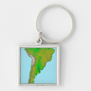 Chaveiro Vista topográfica de Ámérica do Sul