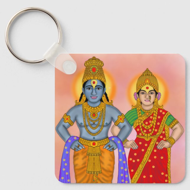 Chaveiro Vitthal Rukmini Keychain (Frente)