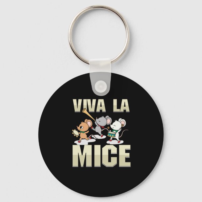 Chaveiro Viva La Mice Rat Amante de os animais Pet Rodent G (Frente)