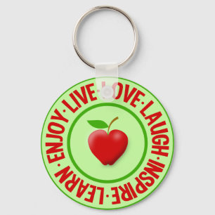 Chaveiro VIVE AMOR RIR ... cadeia chave