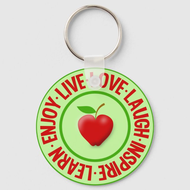 Chaveiro VIVE AMOR RIR ... cadeia chave (Frente)