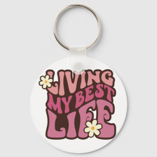 Chaveiro Vivendo minha melhor margarida