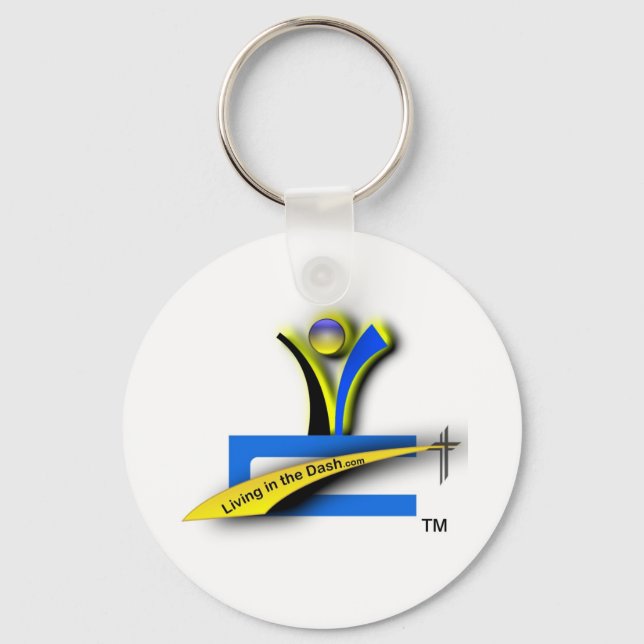 Chaveiro Vivendo na cadeia de teclas Dash (Frente)