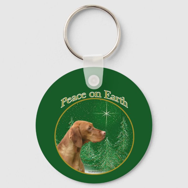 Chaveiro Vizsla Peace (Frente)