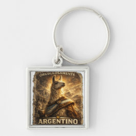 Chaveiro VLLC Orgullosamente Argentino Llama Mate Patriotic