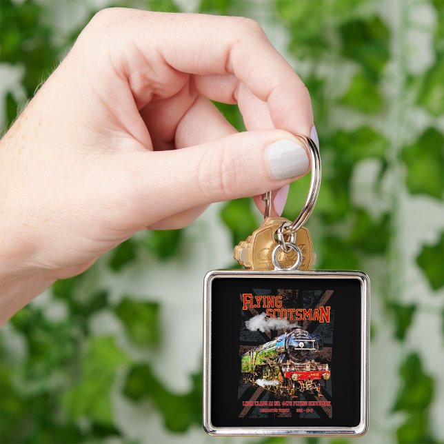 Chaveiro Voando escocês Vapor Comboio Inglês Locomotiva (Criador carregado)