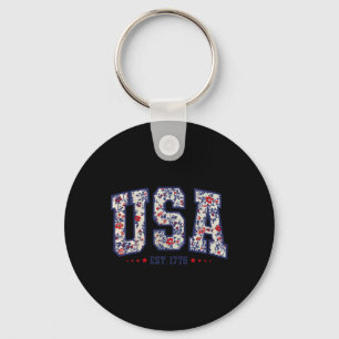 Chaveiro Voando Jatos Bandeira Americana EUA Patriótico 4 D