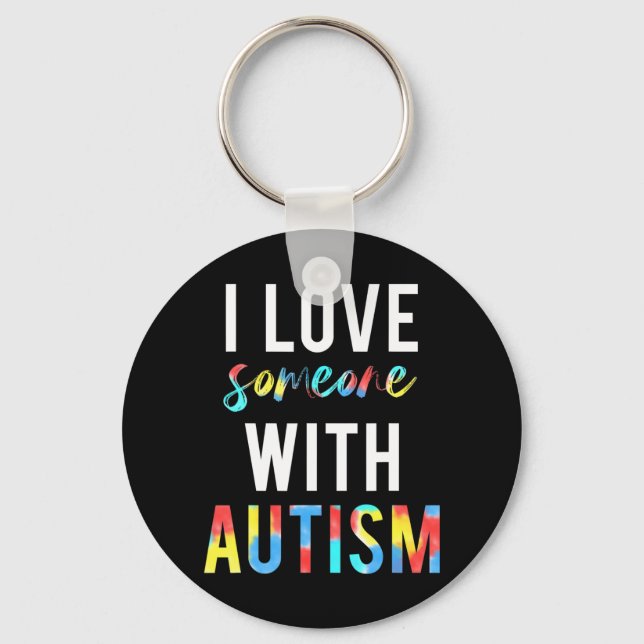 Chaveiro Você ama alguém com autismo e quer fazer o quê? (Frente)