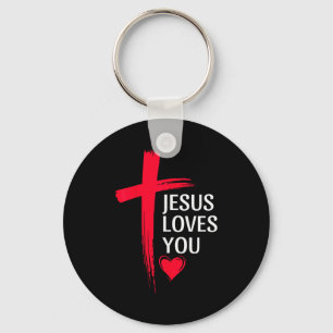 Chaveiro Você Ama Jesus Projeto Do Coração Da Cruz Do Amor