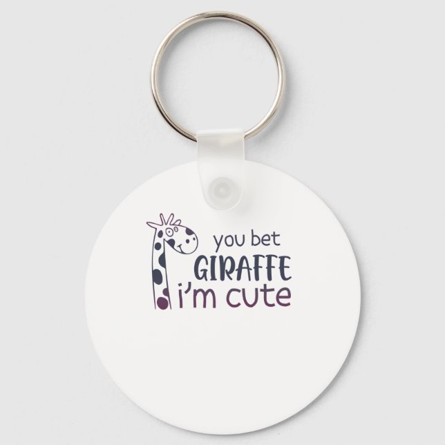 Chaveiro Você aposta que girafa que sou bonita (Frente)