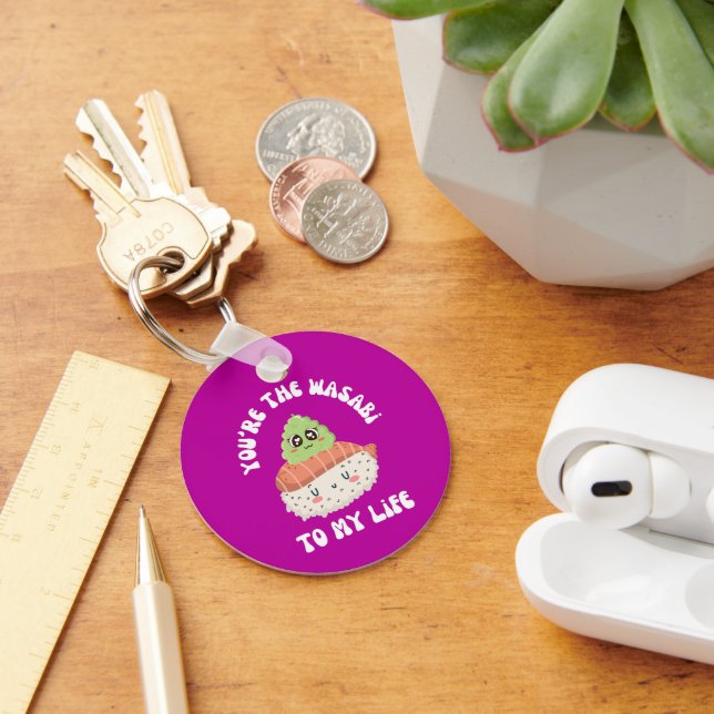 Chaveiro Você é o Wasabi da minha vida, Gato Sushi Pun (Mesa)