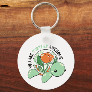 Chaveiro Você É Turtley Incrível Flor Com Êxito