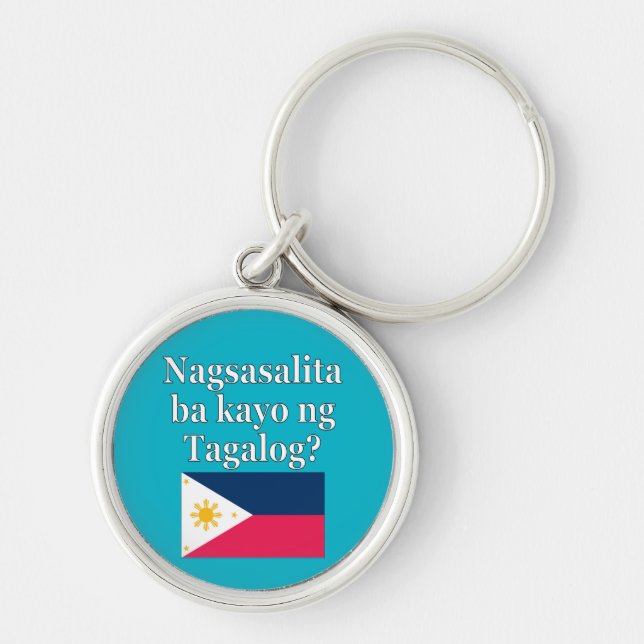 Chaveiro Você fala Tagalog? no Tagalog. Sinalizador (Frente)