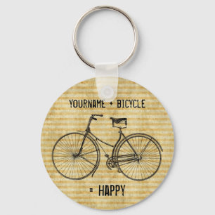 Chaveiro Você mais a bicicleta iguala o amarelo antigo