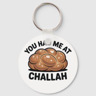 Chaveiro Você me pegou em Challah judeu Hanukkah
