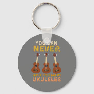 Chaveiro Você nunca pode ter muitos ukuleles