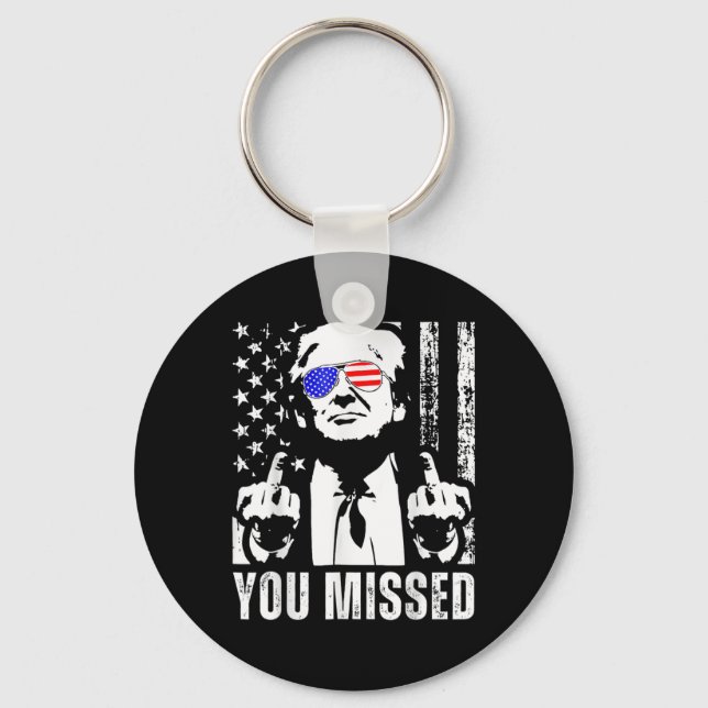 Chaveiro Você Perdeu Trump 2024 US Flag Funny (fron) (Frente)