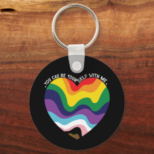 Chaveiro Você Pode Ser Você Mesmo Comigo LGBT Transgênero G