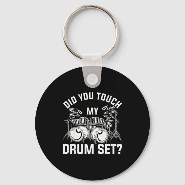 Chaveiro Você Tocou Meu Bateria Funny Baterista Percussão (Frente)