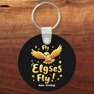 Chaveiro Voe Elgses Voe Arte de Águia Inspiradora