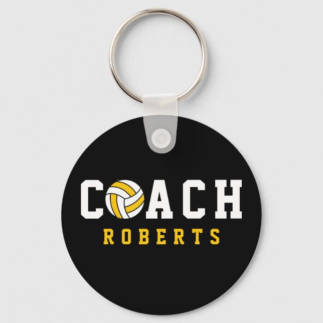 Chaveiro Vôlei COACH [nome personalizado] (Frente)