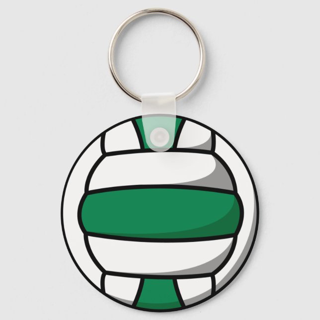 Chaveiro volei verde e branco (Frente)