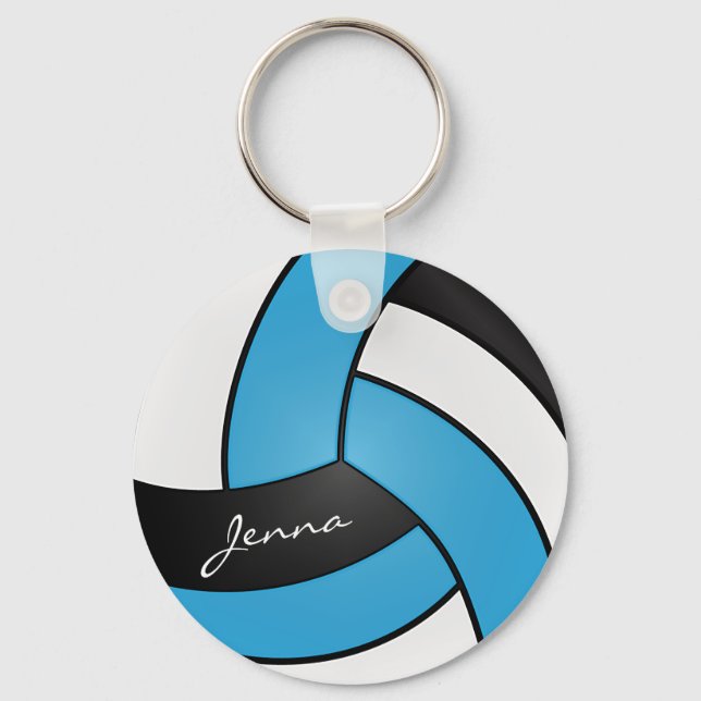 Chaveiro Voleibol branco e preto (Frente)