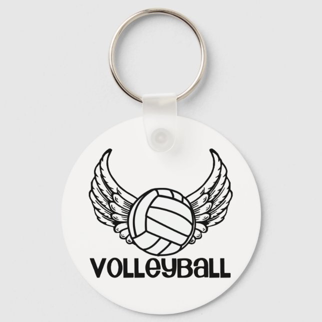 Chaveiro Voleibol com Asas (Frente)