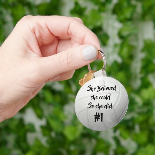 Chaveiro Voleibol com Número Jersey (Mão)