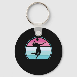 Chaveiro Voleibol Girl Retro Vintage