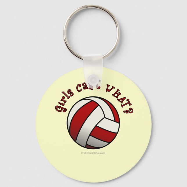 Chaveiro Voleibol Vermelho (Frente)