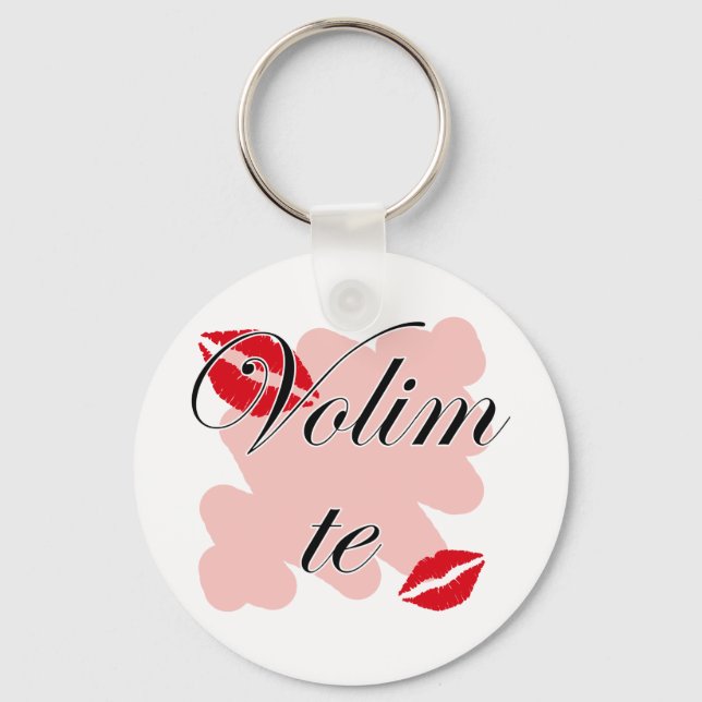 Chaveiro Volim te - Sérvio - Eu Te Amo (Frente)