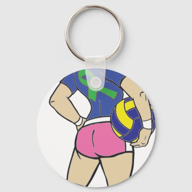 CHAVEIRO VOLLEY GIRL GREEN RIBBON (Frente)