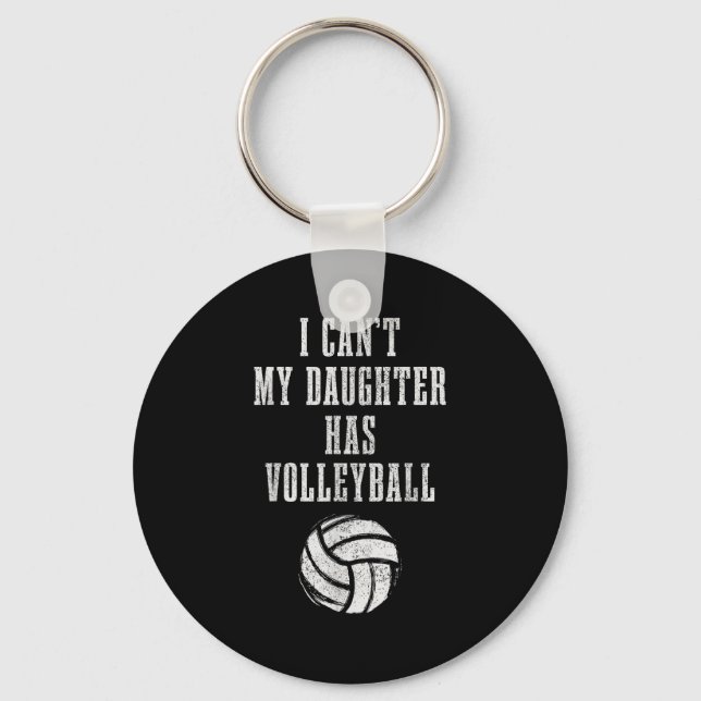 Chaveiro Volleyball Mom Dad I Can't Daughter Hast Volleybal (Frente)