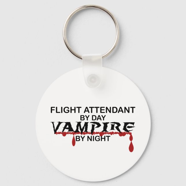 Chaveiro Voo Atendedor Vampiro por Noite (Frente)