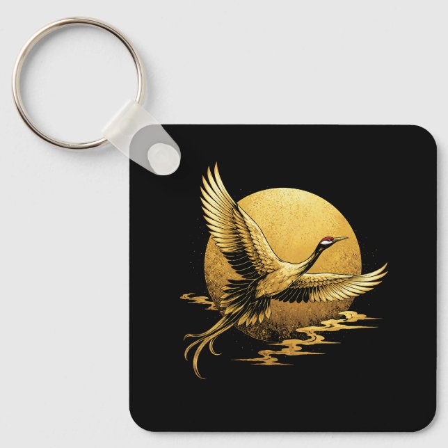 Chaveiro Voo Dourado (Frente)