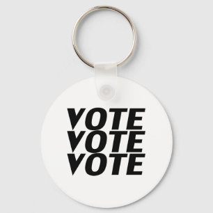 Chaveiro votação - branco preto