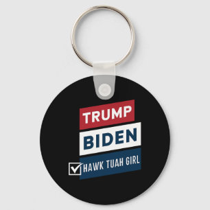Chaveiro Votando Hawk Tuah Garota Vs Trump Biden Eleições P