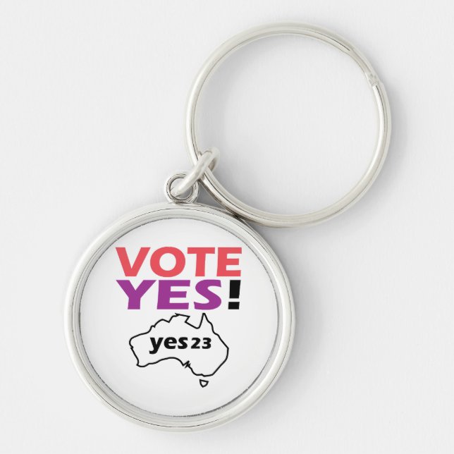 Chaveiro Vote Sim Para A Voz Dos Indígenas Australianos (Frente)