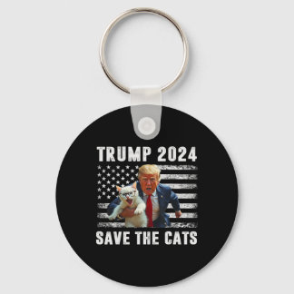 Chaveiro Vote Trump 2025 Engraçado Salve Os Gatos 