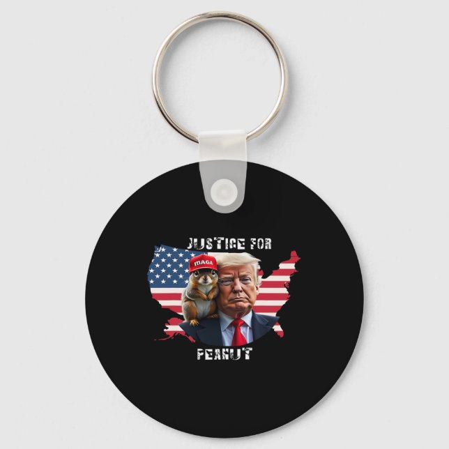 Chaveiro Vote Trump Para o Esquilo Amendoim (Frente)