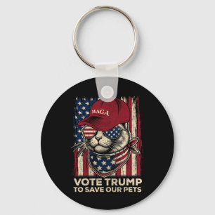 Chaveiro Vote Trump Para Salvar O Nosso Pets 2024 American