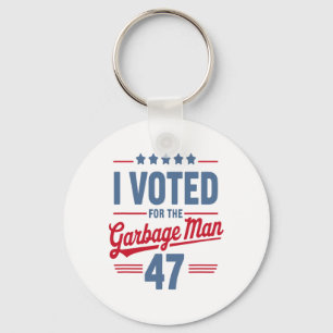 Chaveiro Votei A Favor Do Garbyge Man 47 Engraçado Garge Pe